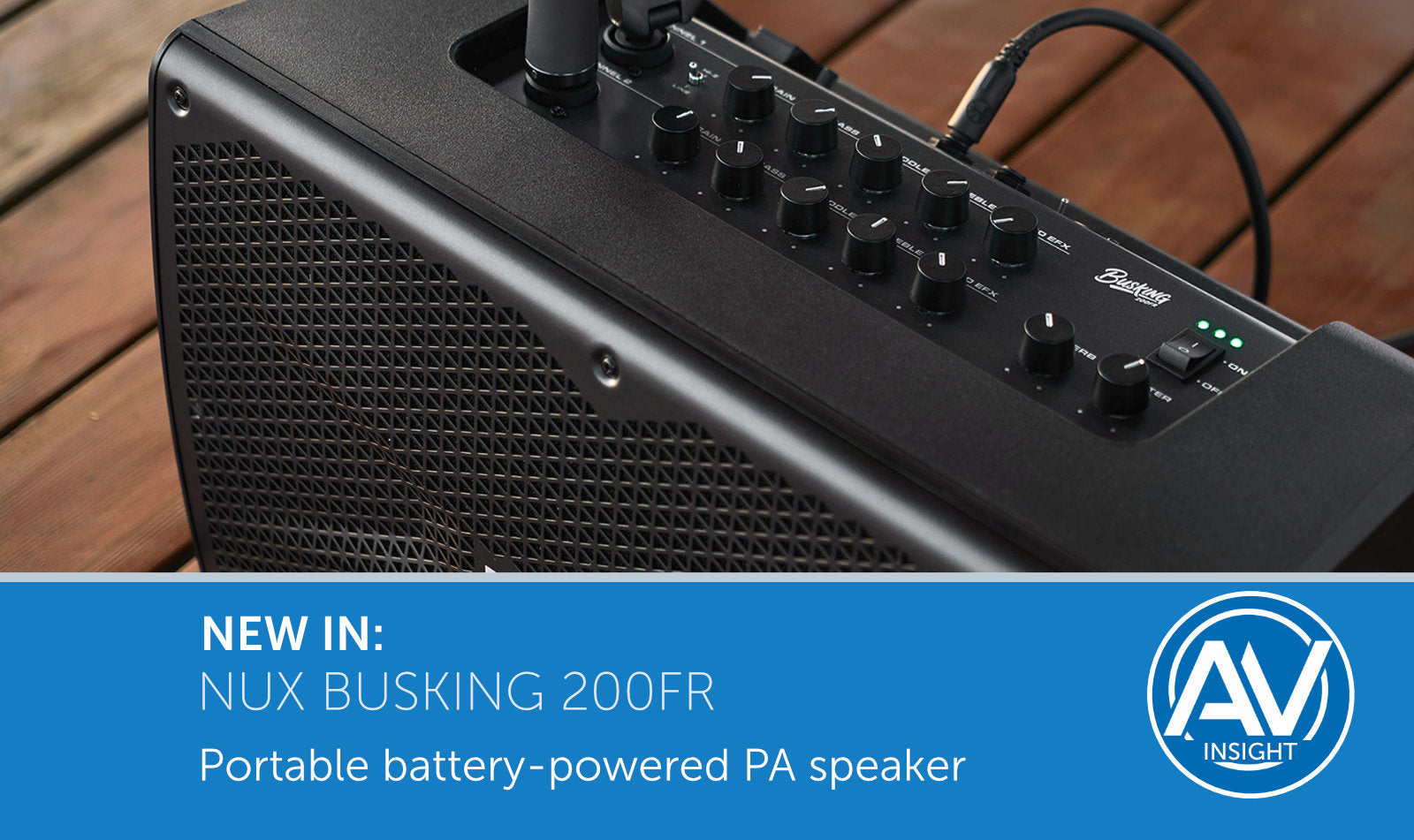 New in: NUX Busking 200FR Portable PA System