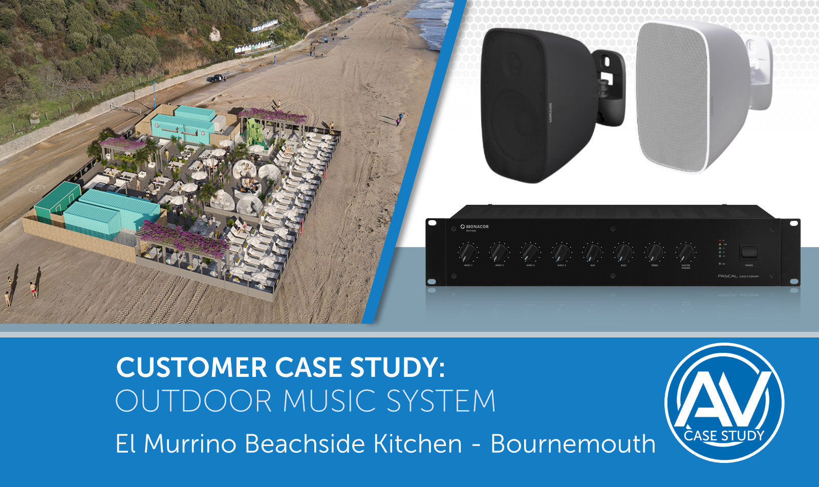 Outdoor Audio System for El Murrino Beachside Kitchen