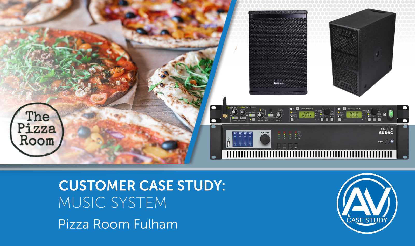 Background & Foreground Audio System for Pizza Room Fulham - New Venue Installation