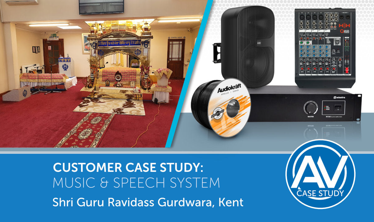 Place Of Worship Audio System For Shri Guru Ravidass Gurdwara, Kent