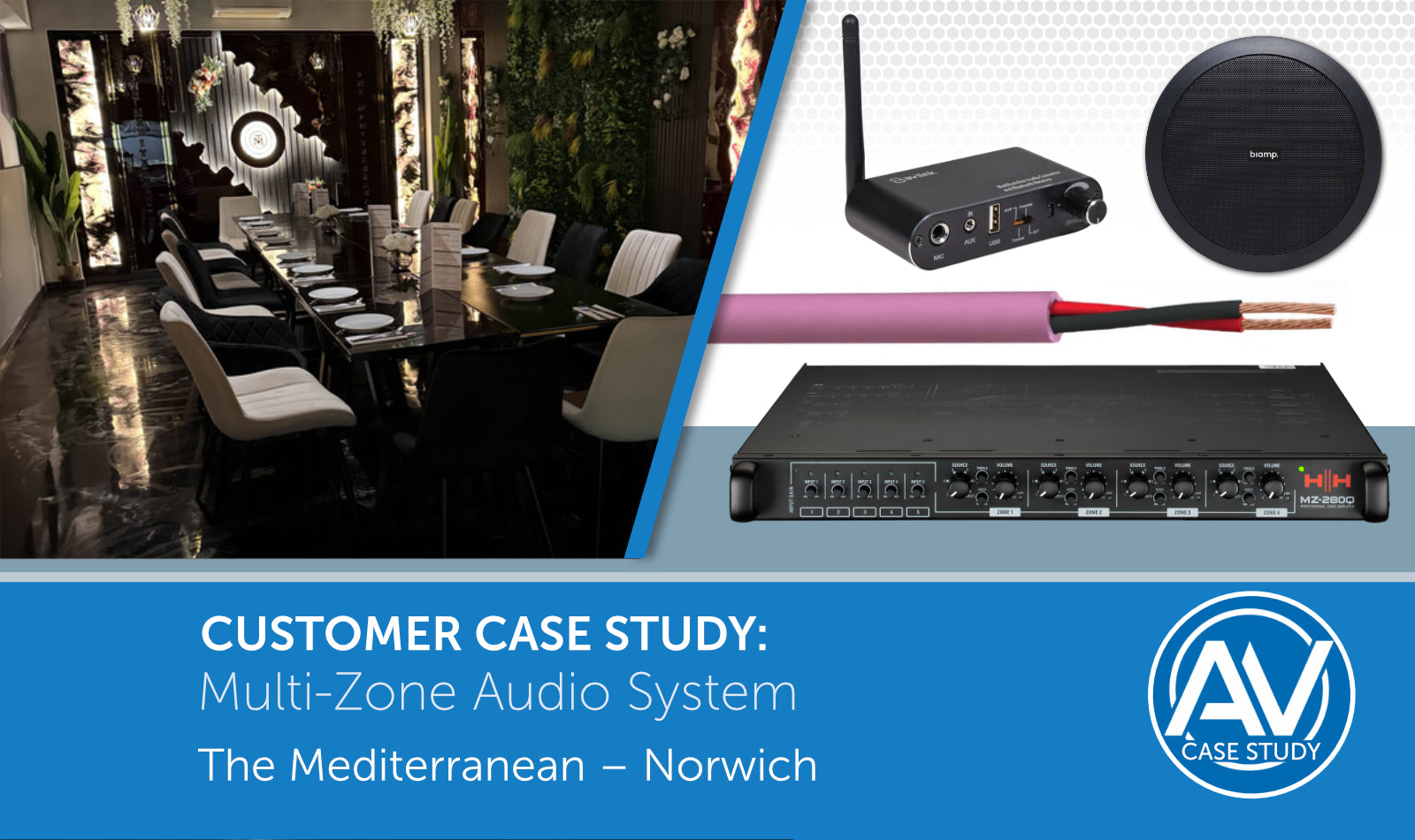 Multi-Zone Audio System Upgrade for The Mediterranean – Norwich