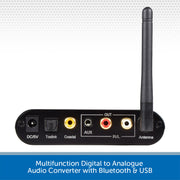 Multifunction Digital to Analogue Audio Converter with Bluetooth & USB