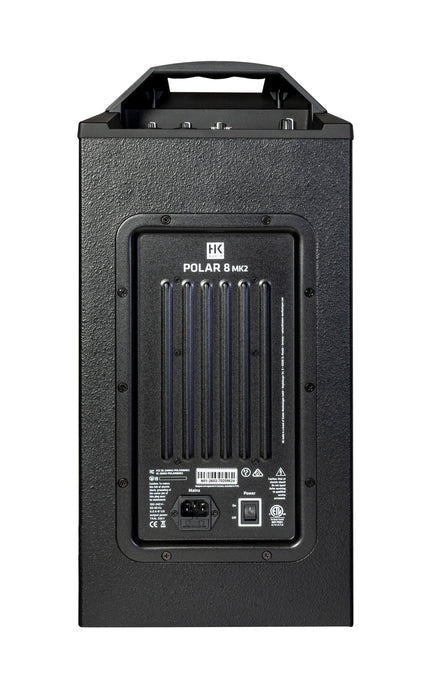 HK Audio Polar 8 MK2 Black (Pair) – 1200W Portable Column PA System with Bluetooth, Mixer & Bags