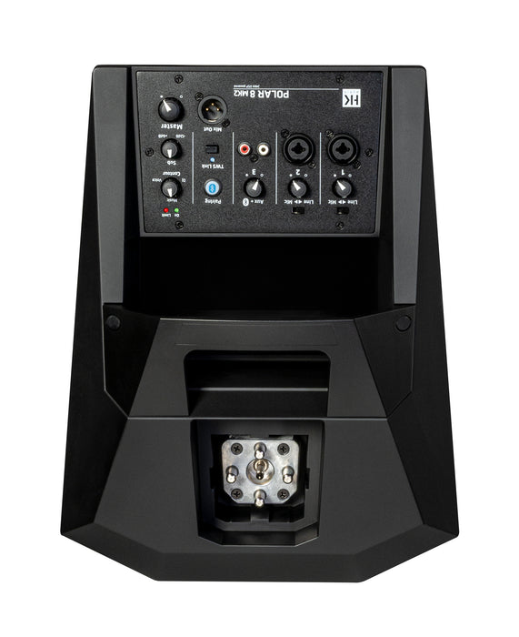 HK Audio Polar 8 MK2 Black (Pair) – 1200W Portable Column PA System with Bluetooth, Mixer & Bags