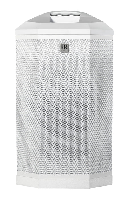 HK Audio Polar 8 MK2 White (Pair) – 1200W Portable Column PA System with Bluetooth, Mixer & Bags