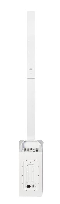 HK Audio Polar 8 MK2 White (Pair) – 1200W Portable Column PA System with Bluetooth, Mixer & Bags