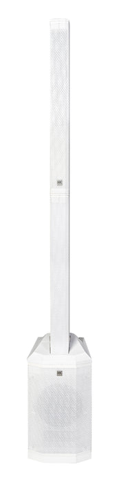 HK Audio Polar 8 MK2 White (Pair) – 1200W Portable Column PA System with Bluetooth, Mixer & Bags