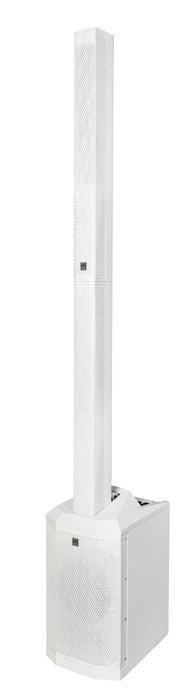 HK Audio Polar 8 MK2 White (Pair) – 1200W Portable Column PA System with Bluetooth, Mixer & Bags