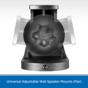 Universal Adjustable Wall Speaker Mounts (Pair)