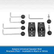 Adastra Universal Speaker Wall Brackets (Pair) - Available in Black or White