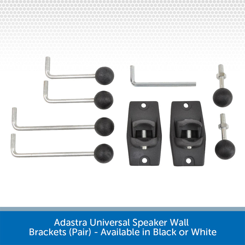 Adastra Universal Speaker Wall Brackets (Pair) - Available in Black or White