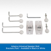 Adastra Universal Speaker Wall Brackets (Pair) - Available in Black or White