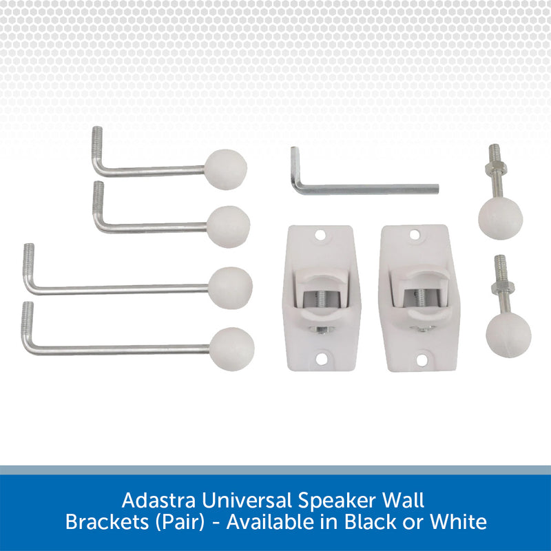 Adastra Universal Speaker Wall Brackets (Pair) - Available in Black or White