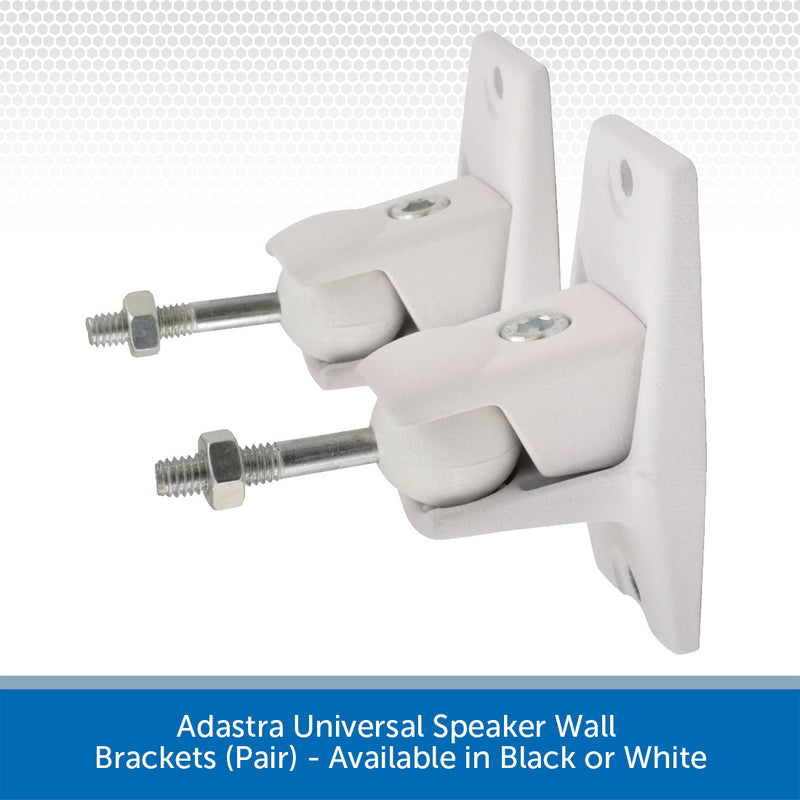 Adastra Universal Speaker Wall Brackets (Pair) - Available in Black or White
