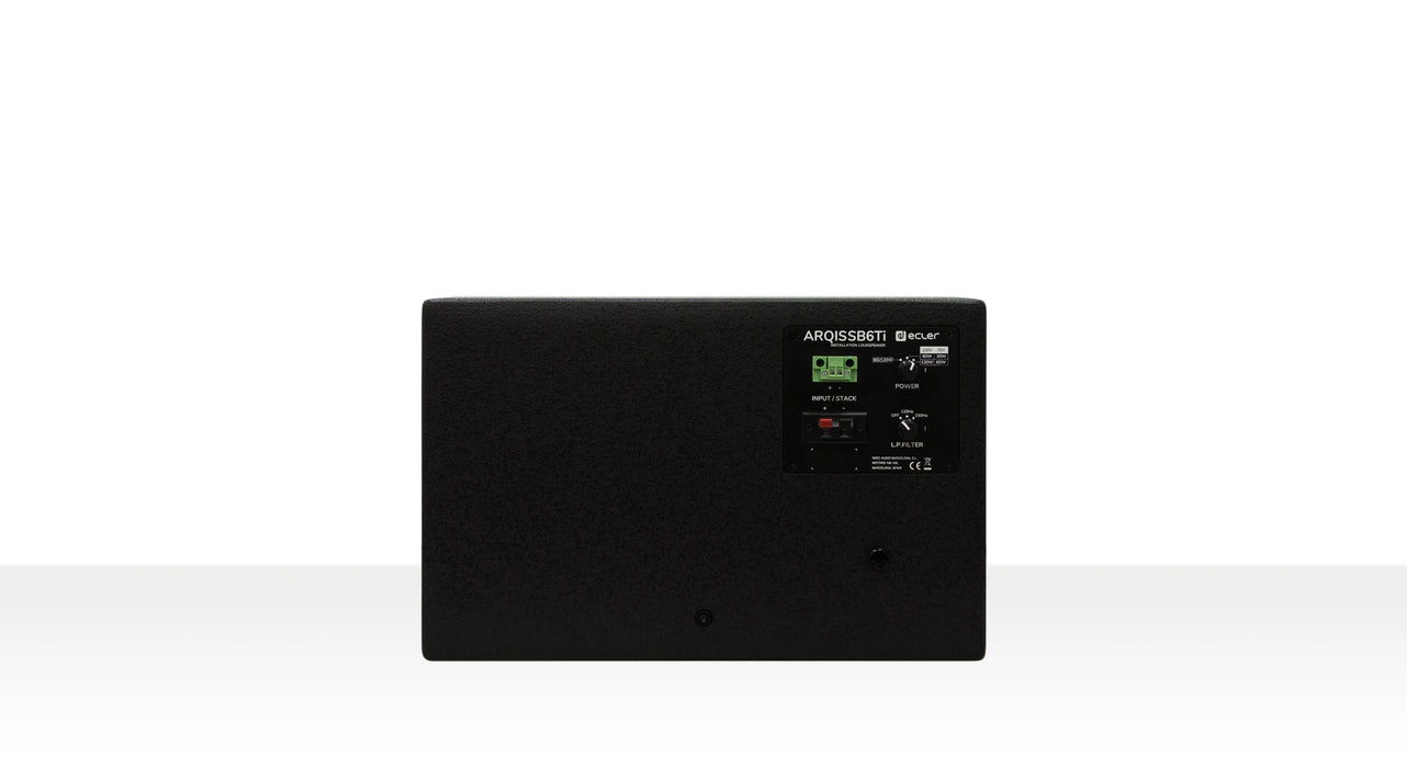Ecler ARQISSB6Ti Dual 6.5" Passive Subwoofer, 120W/100V & 8Ω – Black or White