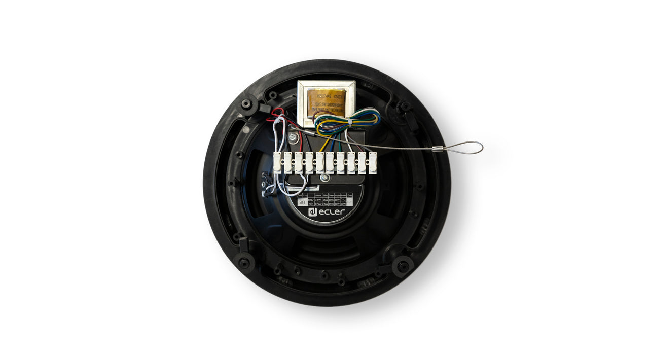 Ecler VIC8 8" 2-Way Low-Profile Ceiling Speakers (Pair) 100V/8Ω – White