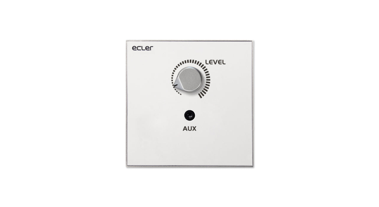 Ecler WPaVOL-J Remote Wall Volume Control Panel with 3.5mm Aux Input