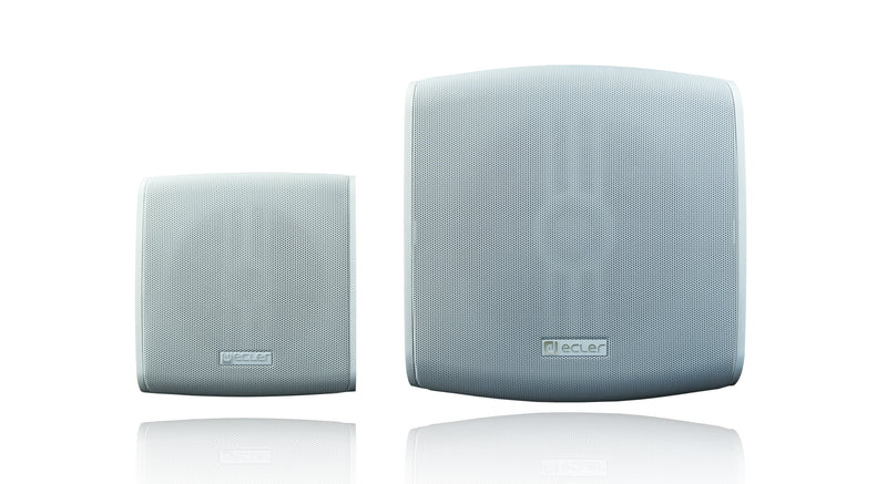 Ecler eMOTUS8OD 8" 2-Way Wall Speakers, IP65 Rated 100V/8Ω (Pair) – Black Or White