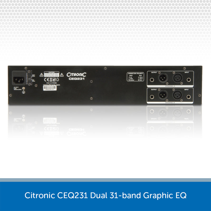 Citronic CEQ231 Dual 31-band Graphic EQ