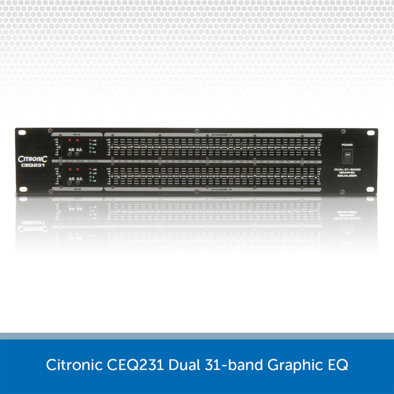 Citronic CEQ231 Dual 31-band Graphic EQ