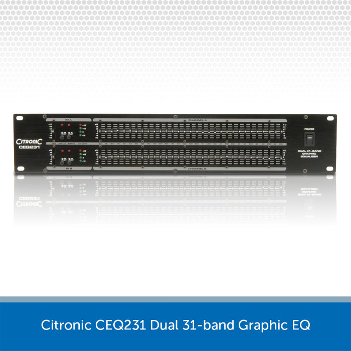 Citronic CEQ231 Dual 31-band Graphic EQ
