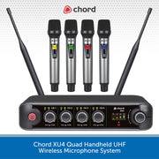 Chord XU4 Quad Handheld UHF Wireless Microphone System