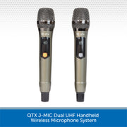 QTX J-MIC Dual UHF Handheld Wireless Microphone System