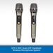 QTX J-MIC Dual UHF Handheld Wireless Microphone System