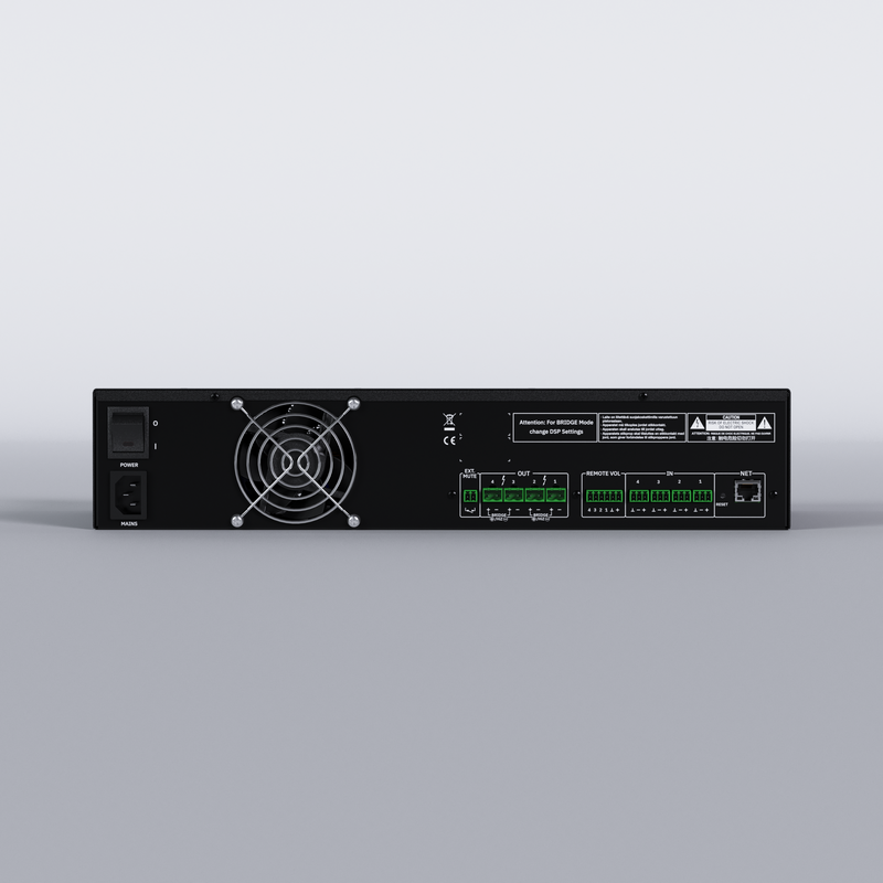 Ecler HADA-4B250 4-Channel 4 x 250W Networkable DSP Power Amplifier