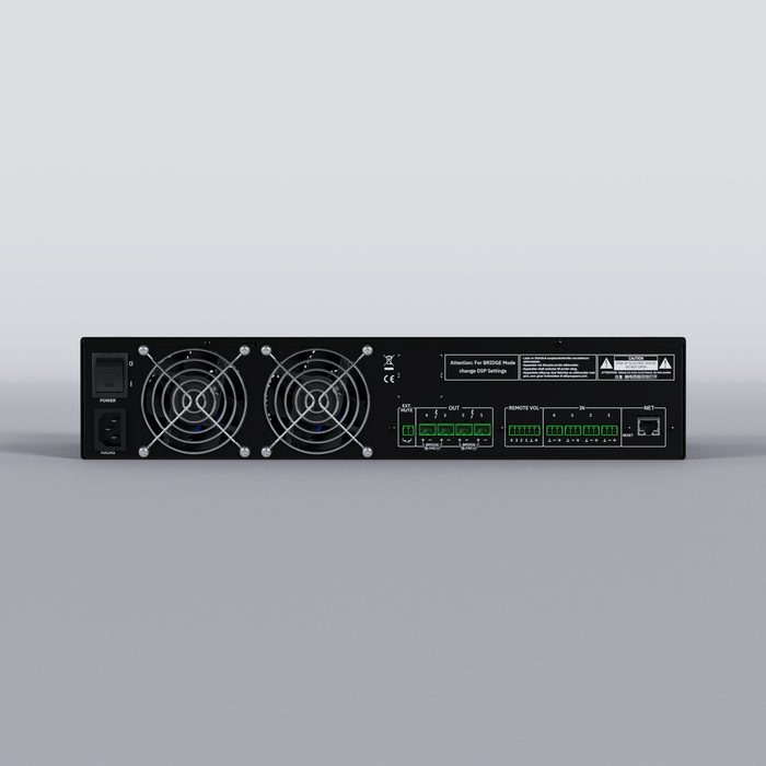 Ecler HADA-4B500 4-Channel 4 x 500W Networkable DSP Power Amplifier