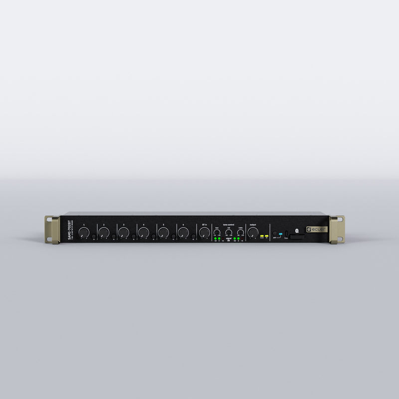 Ecler SAMI-702BT 7-Channel 19" Analogue Stereo Rack Mixer with Bluetooth