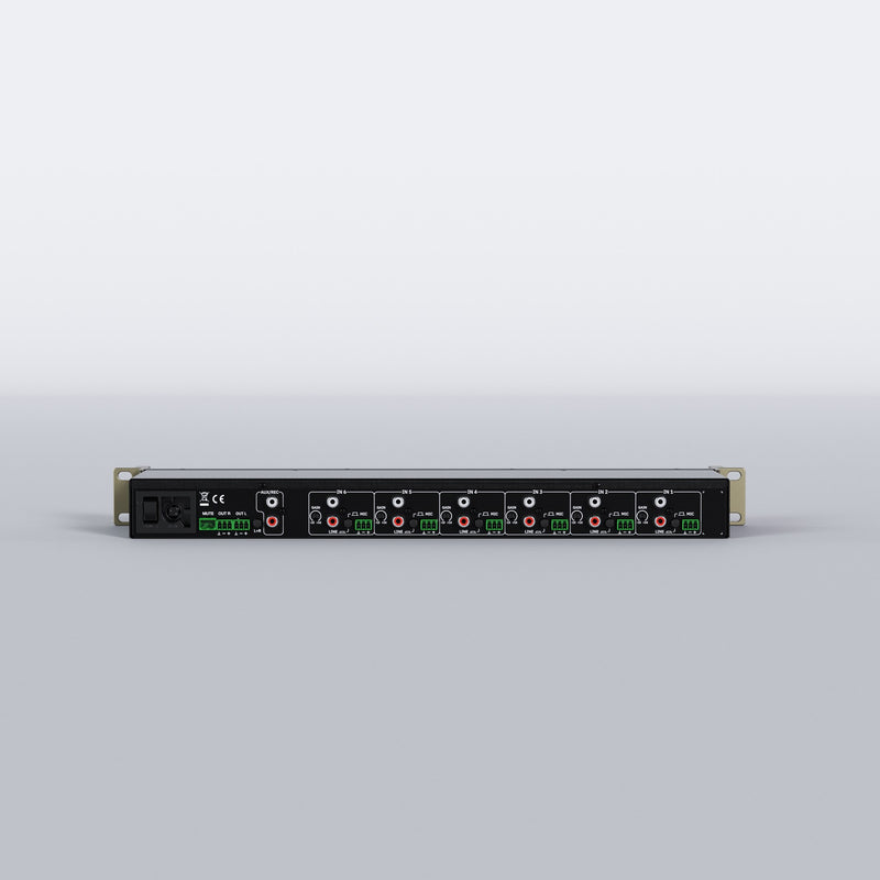 Ecler SAMI-702BT 7-Channel 19" Analogue Stereo Rack Mixer with Bluetooth
