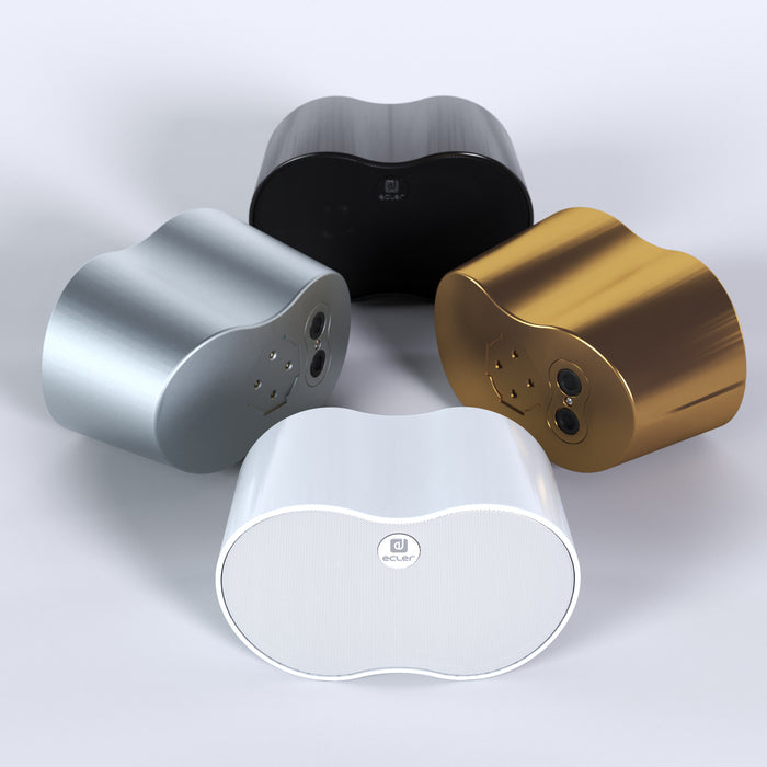 Ecler NIMBO-14 4" High-Performance Wall Speaker (Single) IP44 Rated 40W/8Ω – White, Black, Gold, or Titanium