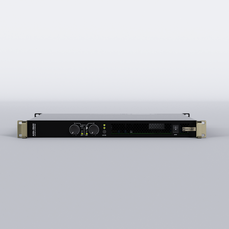 Ecler AURA-2B600 2-Channel 2 x 600W Class-D Power Amplifier - 100V & 2/4/8 Ohm