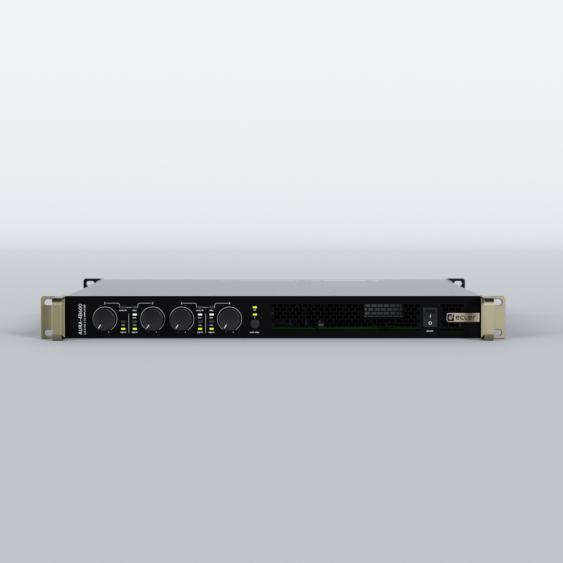 Ecler AURA-4B600 4-Channel 4 x 600W Class-D Power Amplifier - 100V & 2/4/8 Ohm