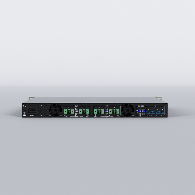 Ecler AURA-4B600 4-Channel 4 x 600W Class-D Power Amplifier - 100V & 2/4/8 Ohm