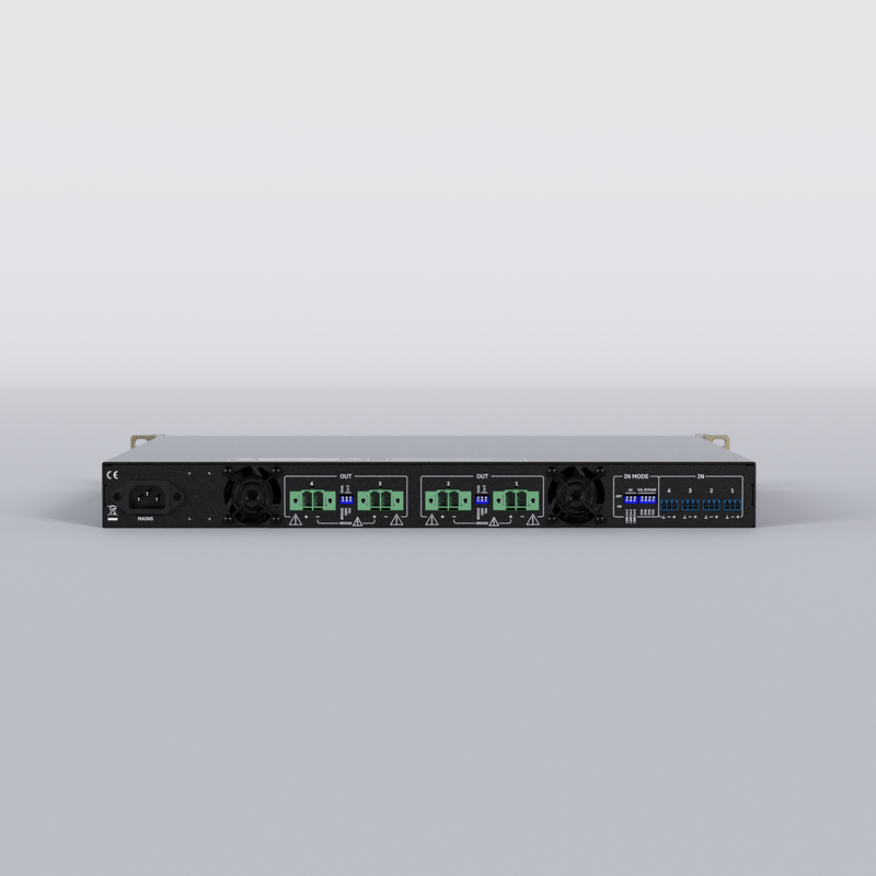 Ecler AURA-4B900 4-Channel 4 x 900W Class-D Power Amplifier - 100V & 2/4/8 Ohm