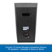 Citronic CS-810W & CS-810B Passive 8" Wooden Loudspeaker  - (Available in Black or White)