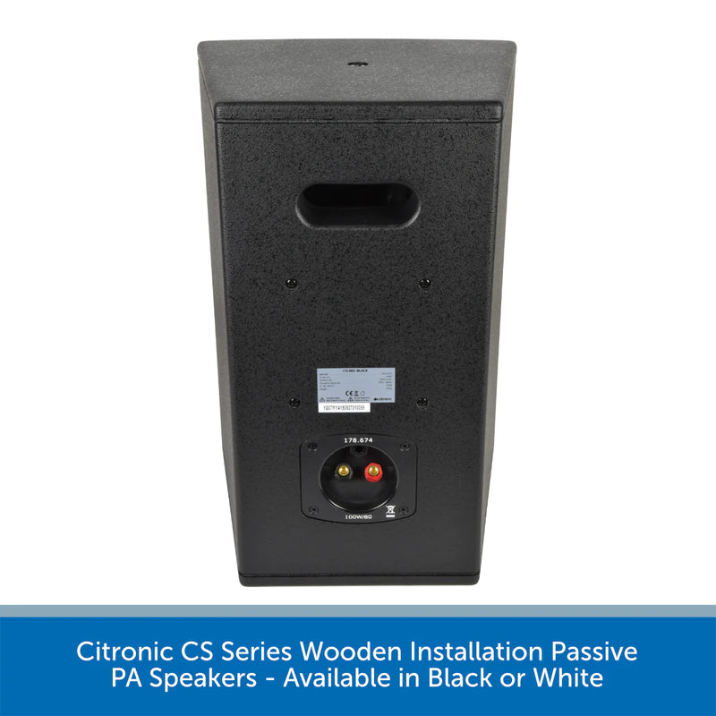 Citronic CS-810W & CS-810B Passive 8" Wooden Loudspeaker  - (Available in Black or White)