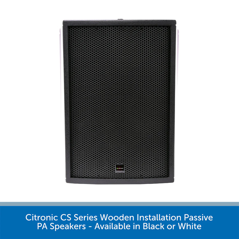 Citronic CS-810W & CS-810B Passive 8" Wooden Loudspeaker  - (Available in Black or White)