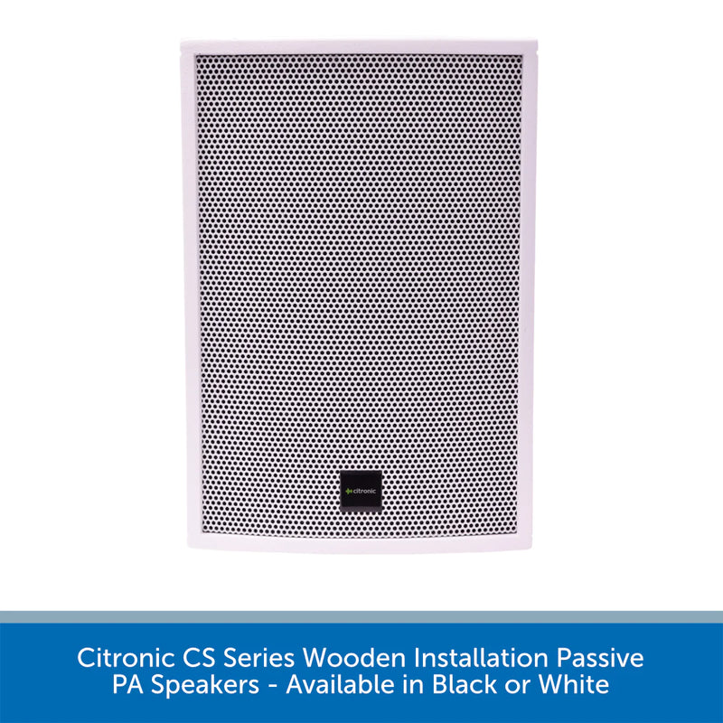 Citronic CS-1035W & CS-1035B Passive 10" Wooden Loudspeaker  - (Available in Black or White)