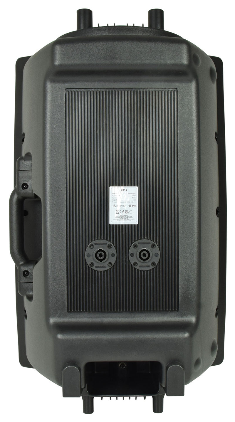 QTX QX15 15" 200W Passive PA Speaker, 8 Ohm - Black