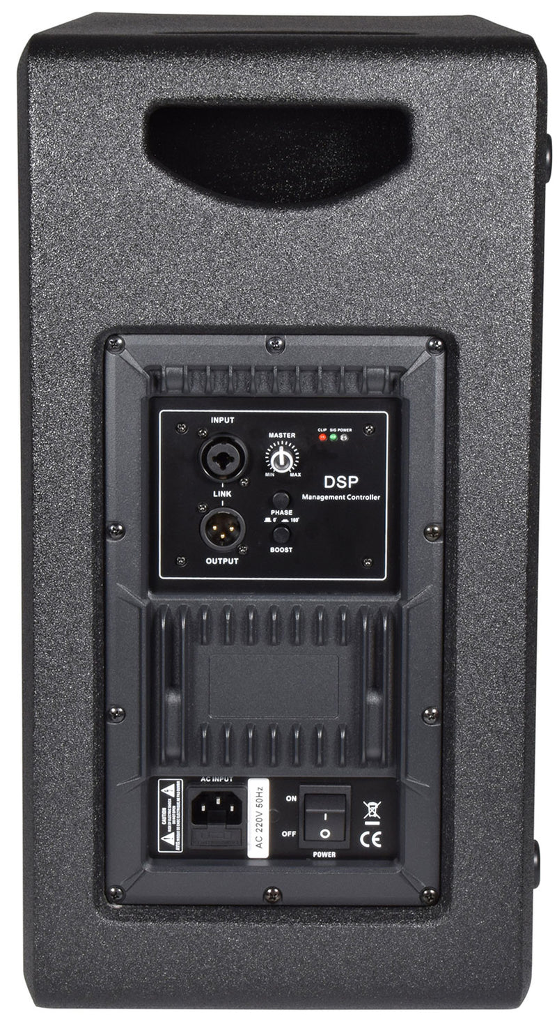 Citronic CASA-28BA 400W Active Subwoofer, 2 x 8" Drivers