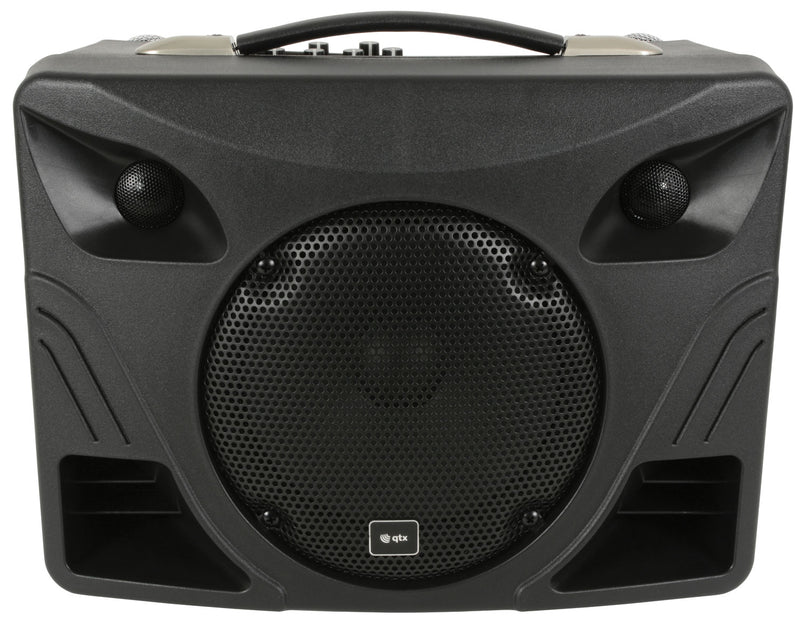 QTX DELTA-50 Compact Portable PA System | Bluetooth & 2 Wireless Microphones