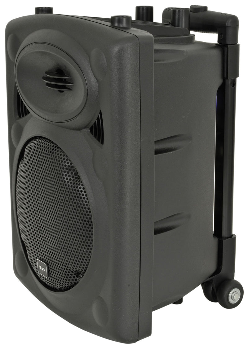 QTX QR8PA 8" Portable PA System | 1 x UHF Wireless Microphone