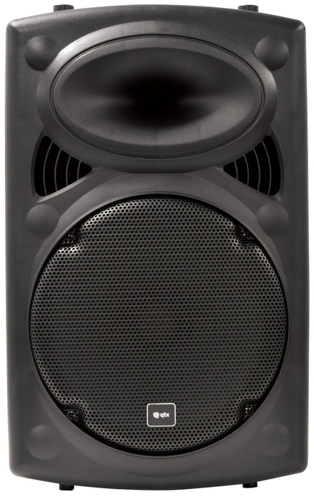 QTX QR12PA 12" Portable PA Speaker | 2 x UHF Wireless Microphones