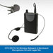 QTX DELTA-50 Wireless Beltpack & Neckband Microphone Kit with Lapel Mic on a white background