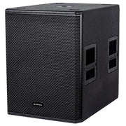 Black speaker with textured surface and Citronic logo on a white background