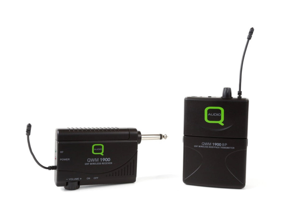 Q-Audio QWM 1900 BP UHF Wireless Beltpack Microphone System