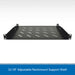 1U 19" Adjustable Rackmount Support Shelf